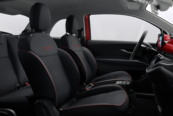 Interior de Fiat 500e